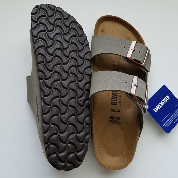 Birkenstock Arizona Stone Gray Sandals 38 - Picture 3 of 5